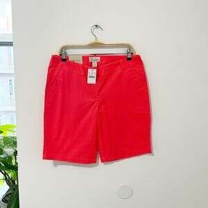 NEW J. Crew Orange Chino Shorts Size 8